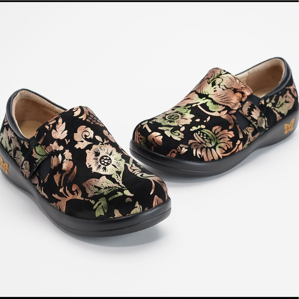 Alegria Metallic Nubuck Lauryn Slip On Shoes